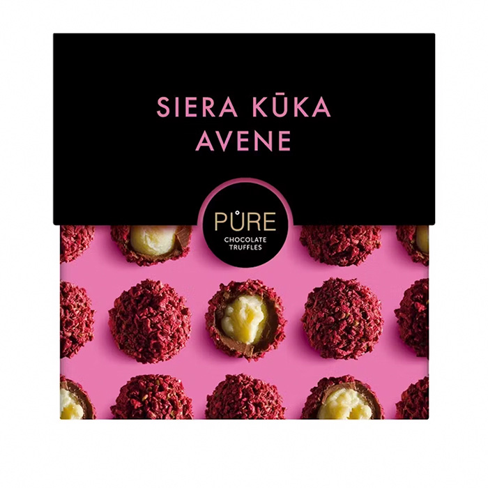 Konfektes Pure šokolādes trifeles siera kūkas
