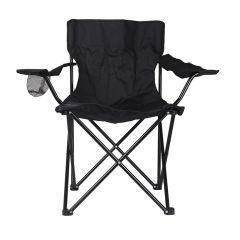 Krēsls kempinga Atom Outdoors 50x80x50cm melns/pelēks