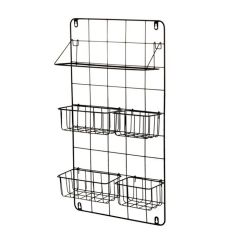 4Living Metal rack with compartments
