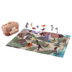 Rotaļlieta Dinozauru pasaule, paklājs ar figūrām