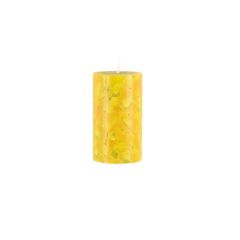 Svece stabs Polar Mosaic 6.8x9cm 48h dzeltena, oranža, zaļa,