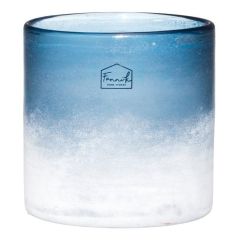 Svečturis Fanni K stikla Frost 12cm zils