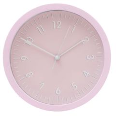 Pulkstenis sienas 4Living d20cm pelēks, rozā
