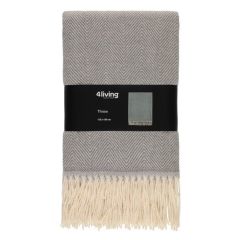 Pleds 4Living Mabel 125x150cm pelēks