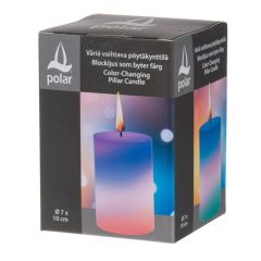 Svece Polar LED 7x10cm, krāsu mainoša