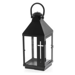 Laterna Polar Lantern ar krustu, melna 28cm