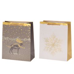 Dāvanu maisiņš Winteria Golden 26x32x12cm