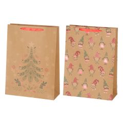 Dāvanu maisiņš Winteria Kraft 31x42x12cm