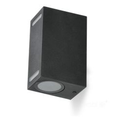 Ā.lampa QUERK 7 2xGU10 melna IP54