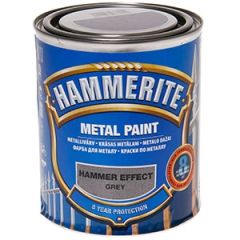 Krāsa metālam  Hammerite hammered pelēka 750ml