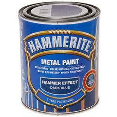 Krāsa metālam  Hammerite hammered t.zila 750ml