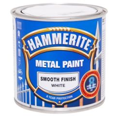 Krāsa metālam  Hammerite smooth balta250ml