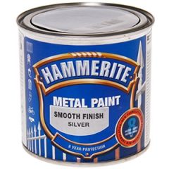 Krāsa metālam  Hammerite smooth sudraba 250ml