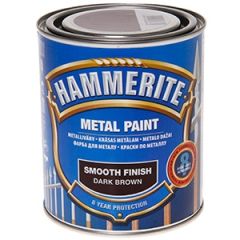 Krāsa metālam  Hammerite smooth t.brūna 750ml