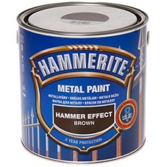 Krāsa metālam  Hammerite hammered brūna 2,5L