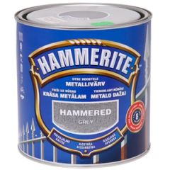 Krāsa metālam  Hammerite hammered pelēka 2,5L