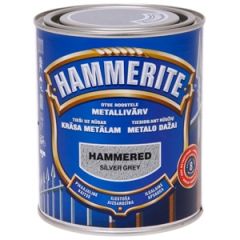 Krāsa metālam  Hammerite hammered sudrabpelēka 2,5L