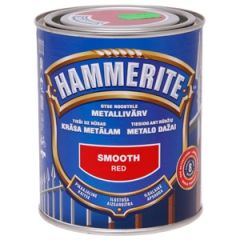 Krāsa metālam Hammerite smooth sarkana 250ml