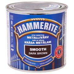 Krāsa metālam Hammerite smooth tumši brūna 250ml
