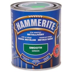 Krāsa metālam Hammerite smooth zaļa 250ml