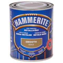 Krāsa metālam Hammerite smooth zelta 250ml