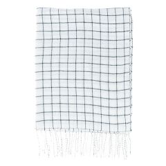 Pleds 4Living Ruutu 130x180cm balts