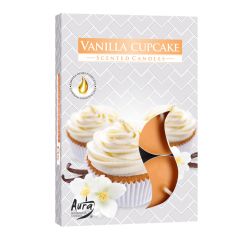 Tējas sveces 6gab vanilla cupcake 3-4h