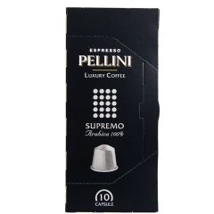 Kafijas kapsulas Pellini Luxury Supremo 10x5g