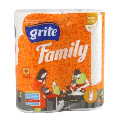 Papīra dvieļi Grite Family 2gab.,2-k.