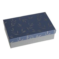 Dāvanu kaste taisnst. zila, sudraba 18.6x11.7x5.3cm