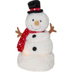 Dekors Merry pal Snowman BO ar 6LED un skaņu 22x36x22cm