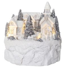 Dekors Trainville 12x12x12cm ar 4 LED