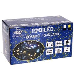 120 LED virtene Kosmos 6m balta