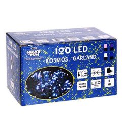 120 LED virtene Kosmos 6m sarkana/violeta/balta/zila