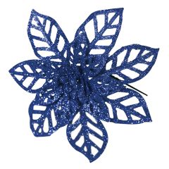 Rotājums Ziemassvētku zvaigzne 16cm, zila