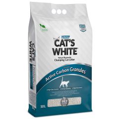 Pakaiši kaķiem Cat's White ar aktīvo ogli, absorbējoši 10l
