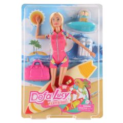 Lelle Defa Lucy Doll with surffboard 29cm
