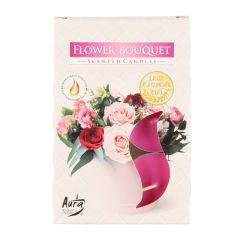 Tējassveces arom. Flower Bouquet 6gab. 3-4h