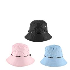 Cepure sieviešu Acces bucket 58cm melna, rozā, zila