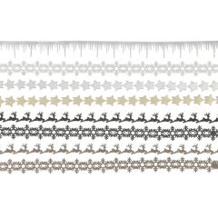 Dāvanu lenta Kapel Pattern 3m glitter