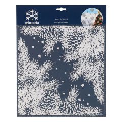 Uzlīme sienas Winteria Winter landscape Spruce twigs
