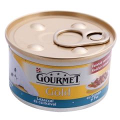 Konservi kaķiem Gourmet Gold lasis,vista 85g