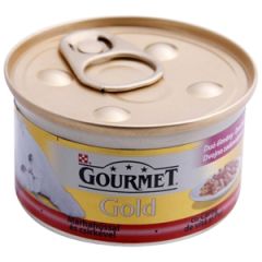 Konservi kaķiem Gourmet Gold 85g l/lop.,vist