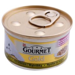 Konservi kaķiem Gourmet Gold 85g trusis,akna