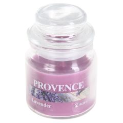 Svece arom.stikla trauc.Provence lavanda 9cm