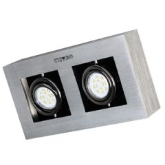 Sp.l.-LOKE1 2x5W LED GU10 alumīnija