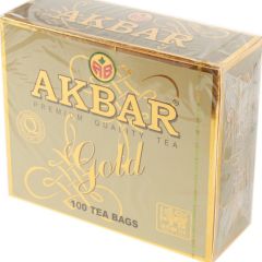 Tēja melnā Akbar Gold ar aukla 100x2g