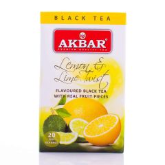 Tēja melnā Akbar Lemon&Lime Twist envelope 20x2g