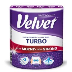 Papīra dvieļi Velvet Turbo 300 loksn.,1gab.,3-k.
