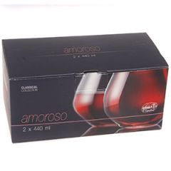 Glāzes viskija Amoroso 440ml 2gab.